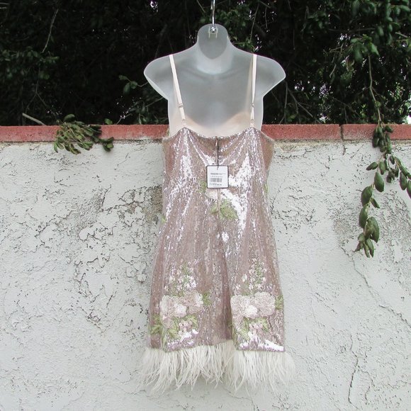 Laundry by Shelli Segal sequin dress in rose silver 14 - Picture 9 of 9